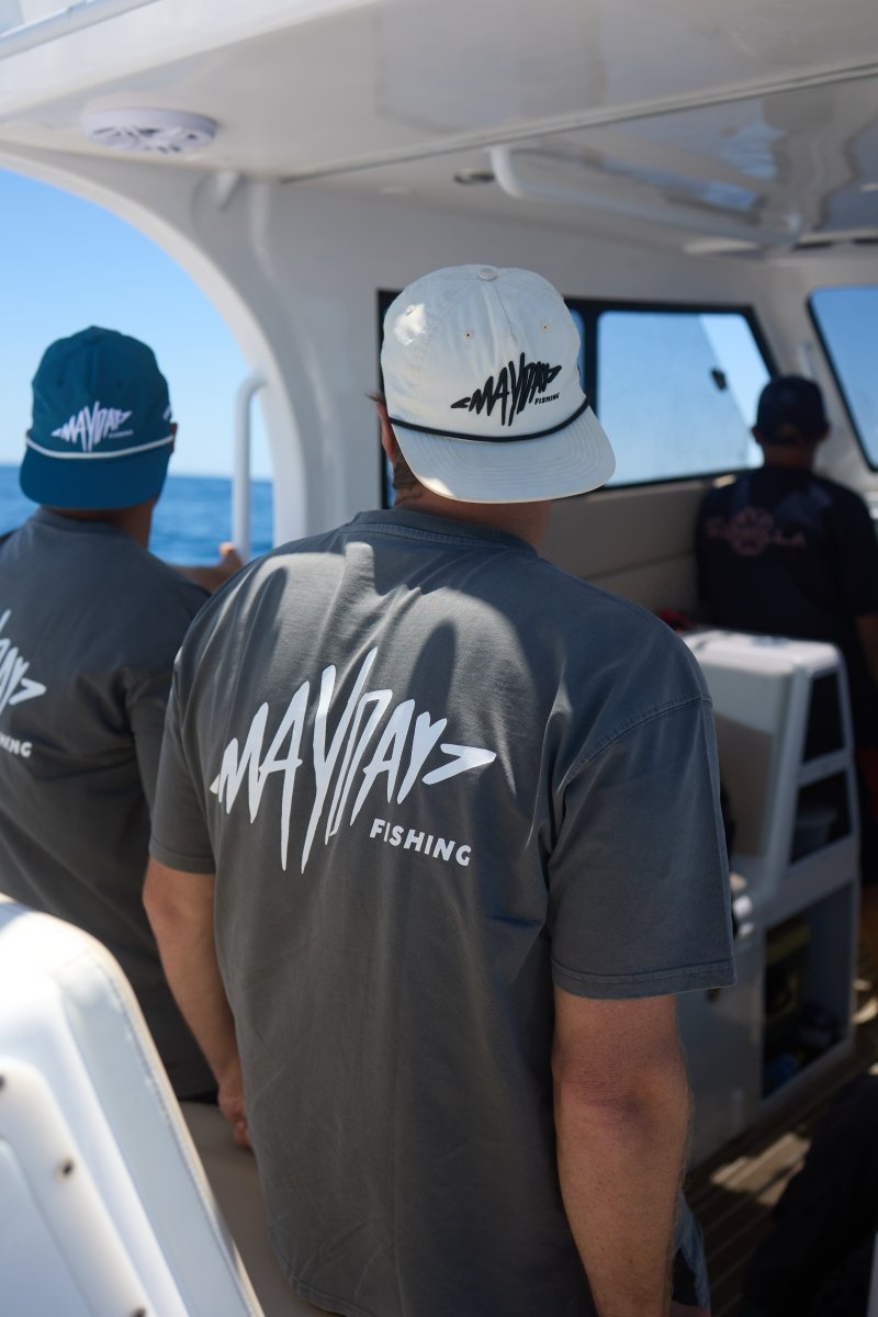 High Seas Bone Logo Cap - Mayday Fishing