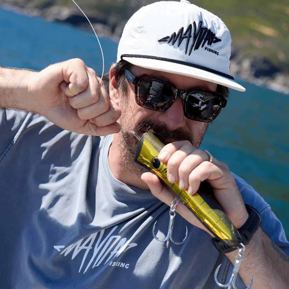 High Seas Bone Logo Cap - Mayday Fishing
