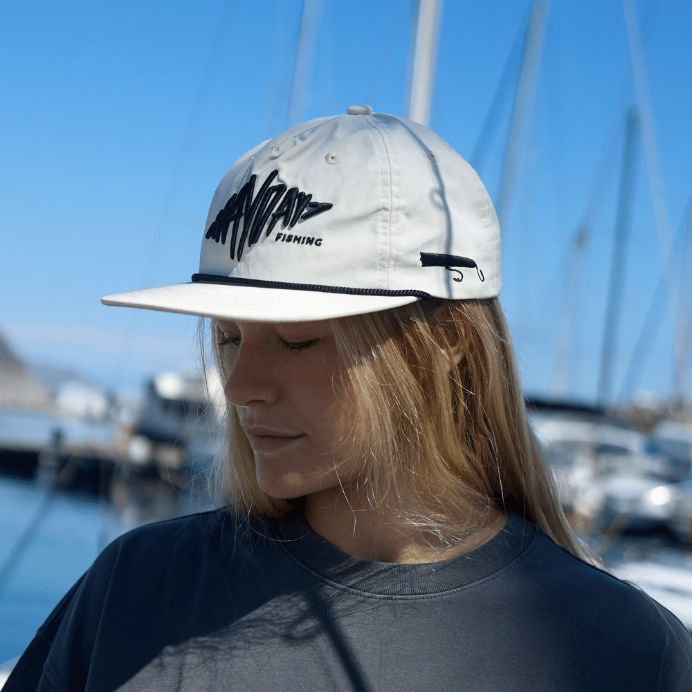 High Seas Bone Logo Cap - Mayday Fishing