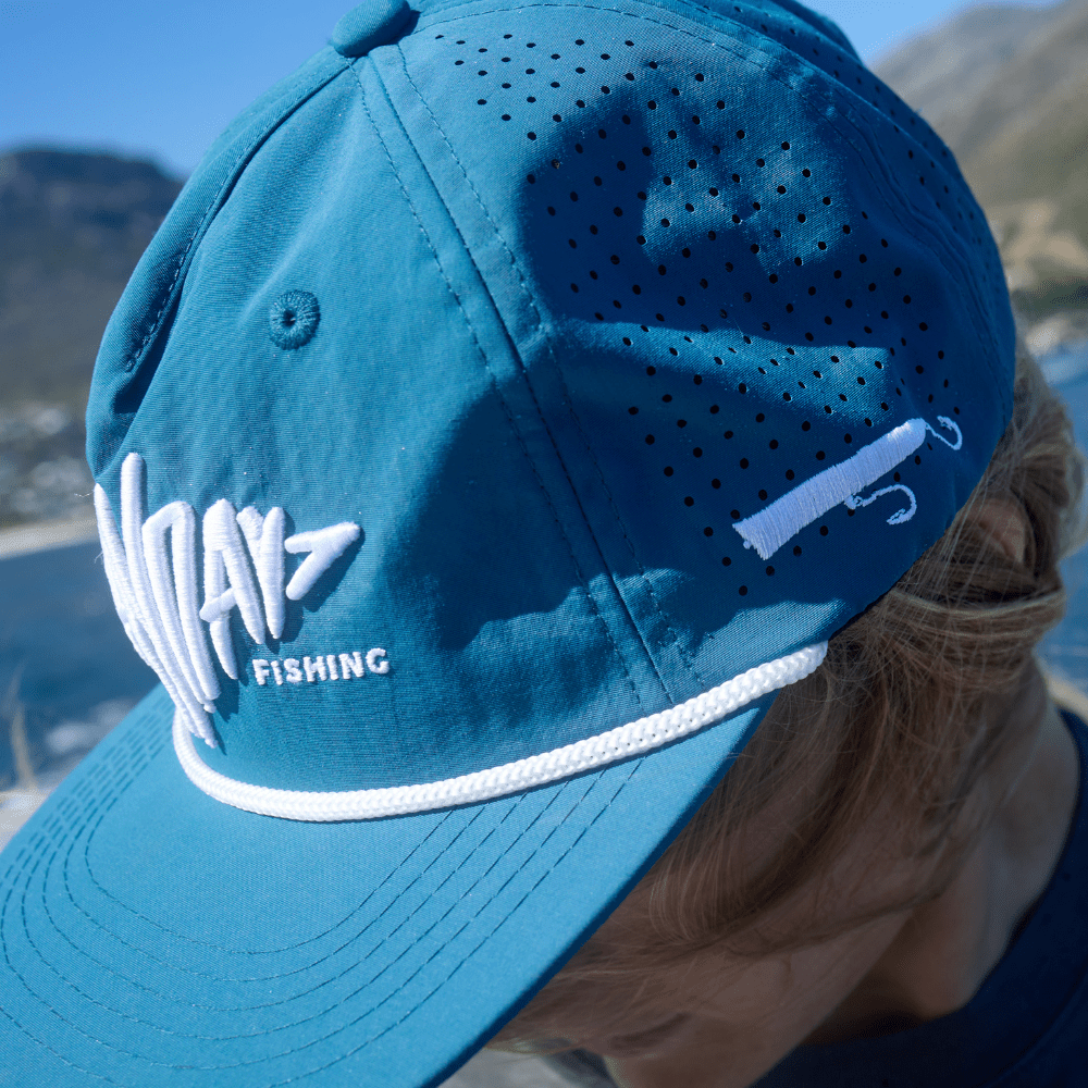 High Seas Vented Diesel Blue Logo Cap - Mayday Fishing